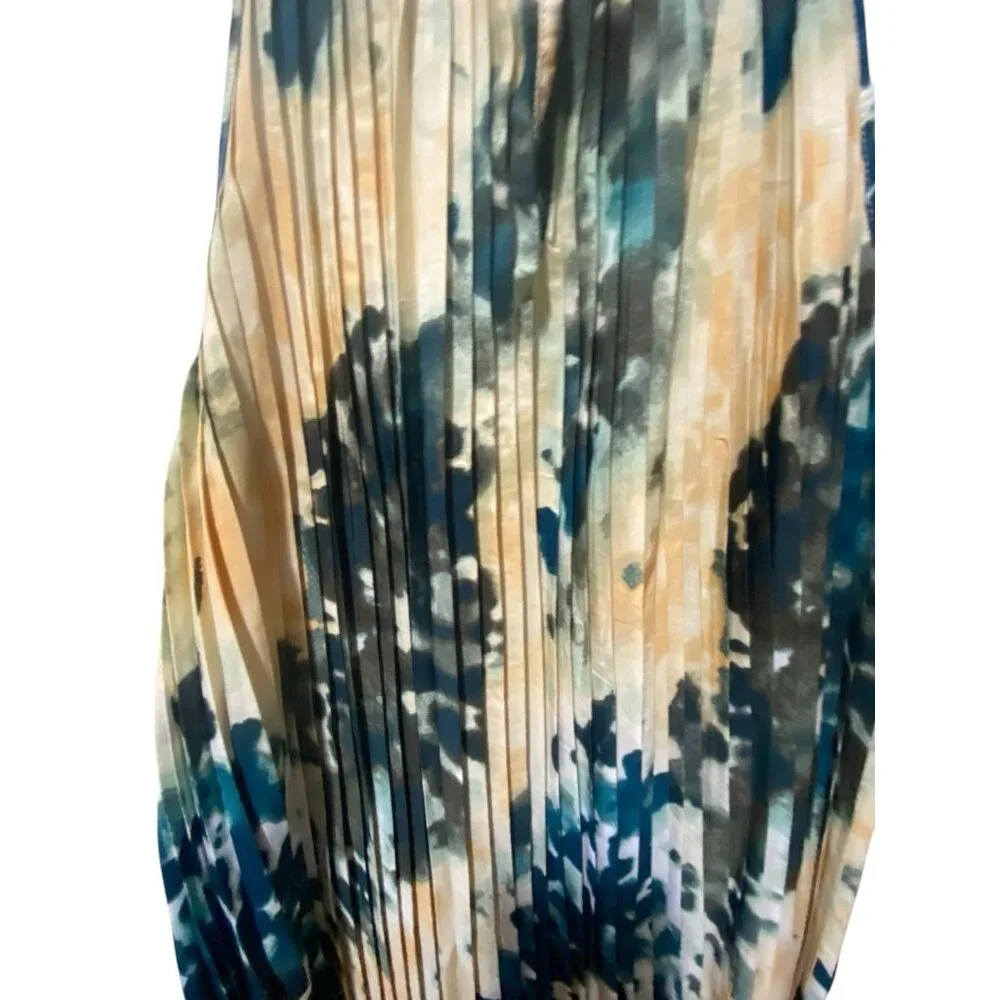 Mlle Gabrielle Womens Dress‎ XL Sleeveless Pleated Knee Fairy Boho